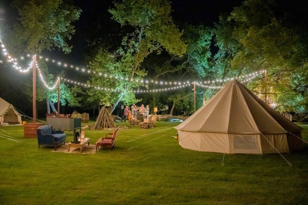 th wedding anniversary glamping